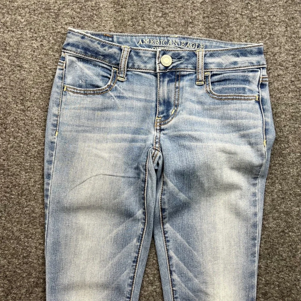American Eagle Jeggings Womens 0 Light Blue Super Stretch Denim Skinny Jeans